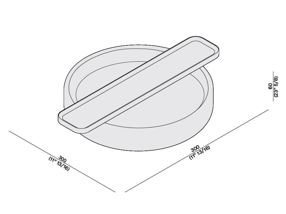 ARCH-00094073 Полка на борт ванны LUCE DI CARRARA UNDERGROUND - Вид №4
