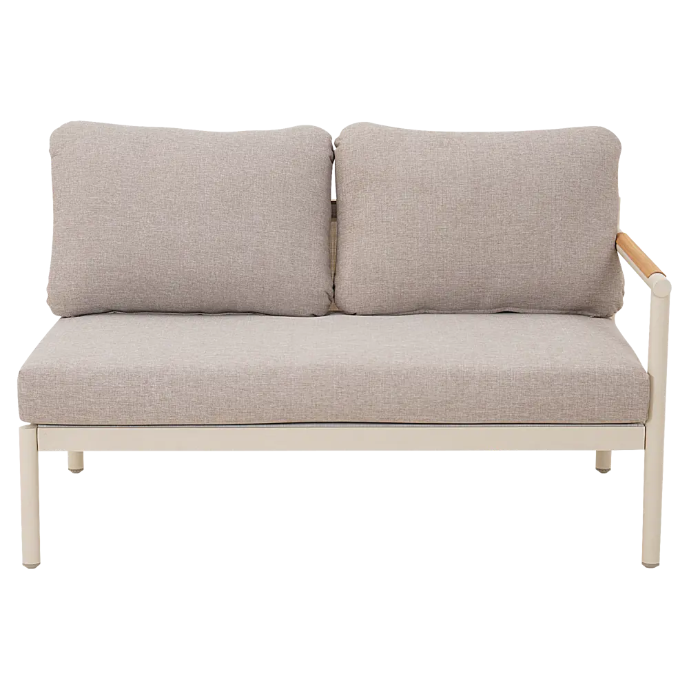 Набор садовой мебели для обеда с подушками  BEGINIA Saima Алюминий Стол, диван Бежевый STLM-2065384 - Вид №10