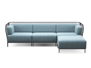 Трехместный диван с кушеткой