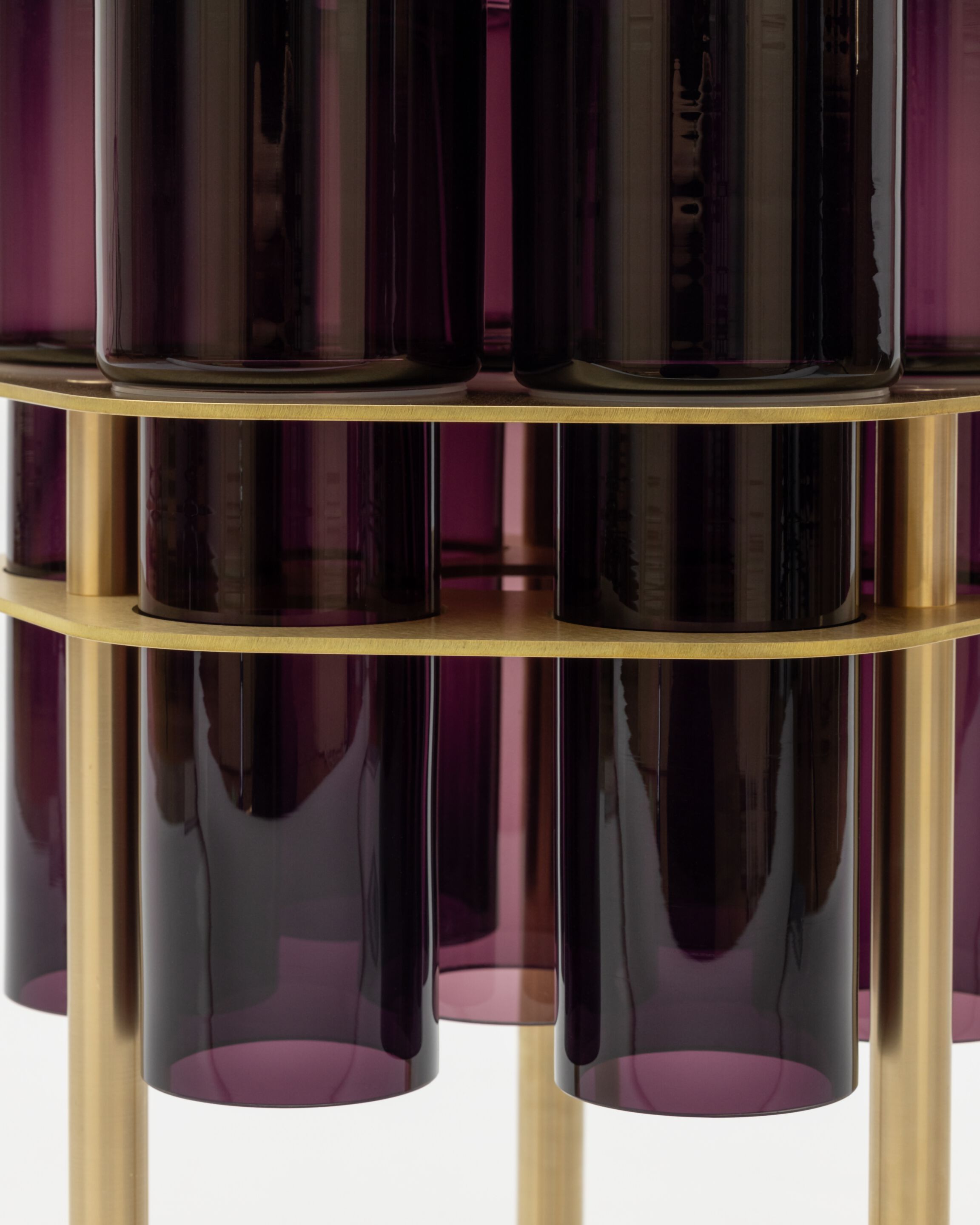 Журнальный столик из дутого стекла и латуни SkLO FIELD 7 ARCH-00083613 - Вид №6