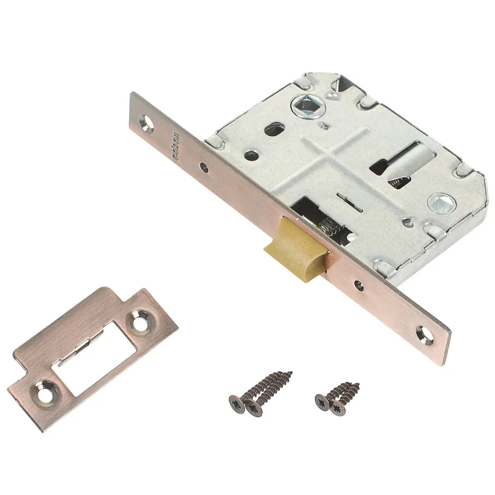 Защёлка сантехническая под фиксатор EDS-50-70 WC сталь/пластик цвет медь EDSON STLM-2157039 - Вид №1