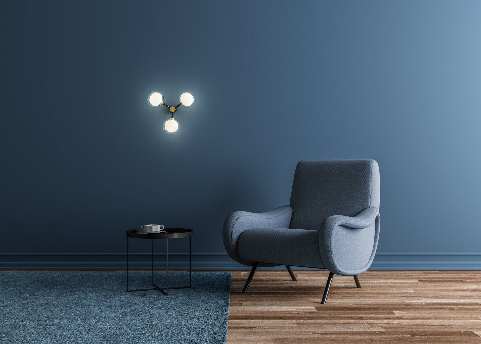 Настенный светильник из боросиликатного стекла с фиксированным кронштейном Tooy Nabila ARCH-00137528