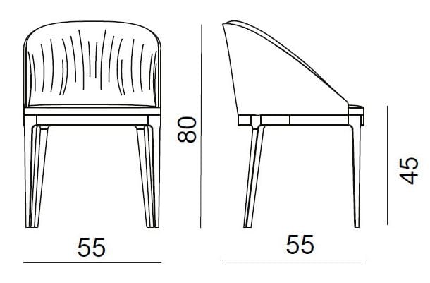 Кресло с подлокотниками BBB PLISSÉ ARCH-00148257 - Вид №4