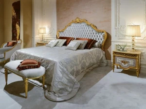 Bellotti Ezio Двуспальная кровать из бархата с тафтинговым изголовьем 3700_luigi xvi 3700