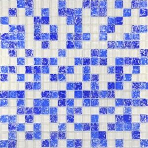 450 мозаика микс синий-голубой-белый 300х300 чип 15х15