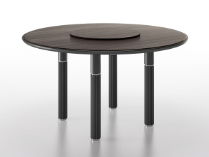 Круглый деревянный стол с Lazy Susan