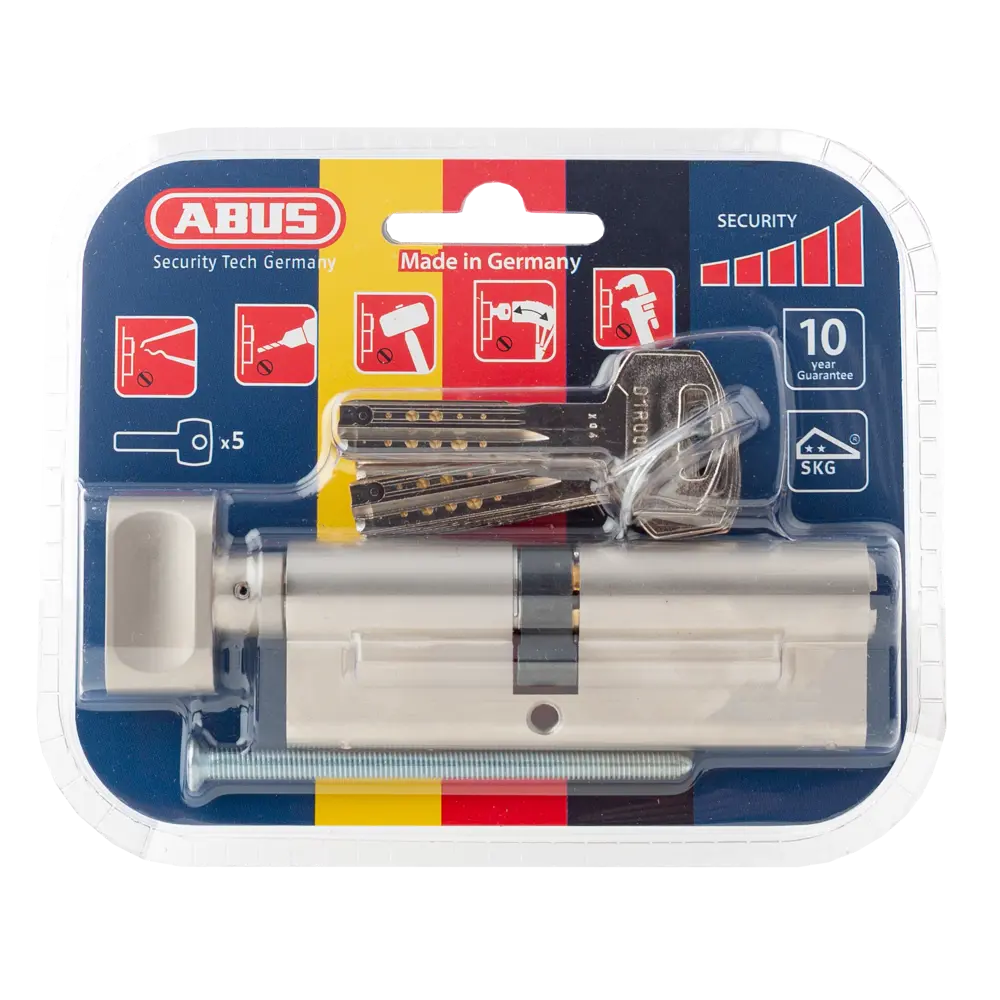 Цилиндр замка ABUS D12 NIS с защитой от взлома, ключ-вертушка 82732455 D 12 STLM-0034937 - Вид №2