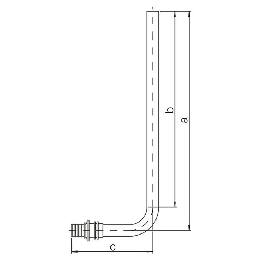 Трубка Rehau Rautitan для подключения радиатора Г-образная 20/250мм 266262 STLM-2209160 - Вид №3