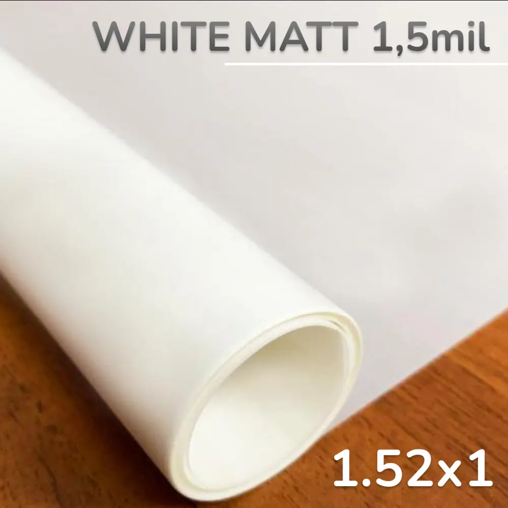 Пленка самоклеящаяся для стекла Hpc White Matt 801-1 1.52x1 м белая матовая