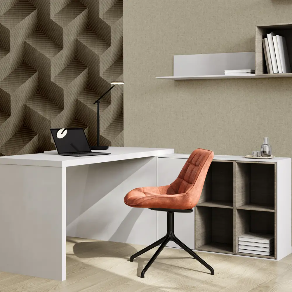 Erismann Rebus: Флизелиновые обои мокко с рельефной фактурой 89404418 STLM-1571032 - Вид №4