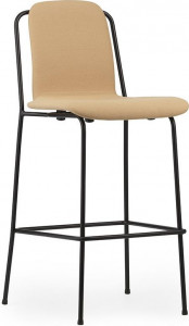 601999 Барный стул , 75 см, полная обивка, черная сталь / Synergy Normann Copenhagen Studio