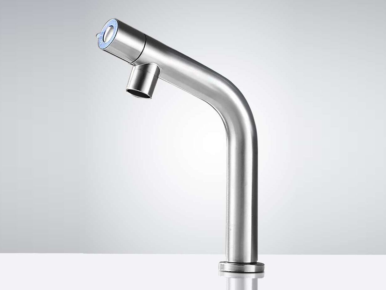 Никель столешница однорычажный инфракрасный смеситель для умывальника Fontana Showers MARSALA ARCH-00002062