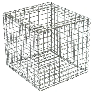 Габион-кашпо 50x50x50 см оцинкованная сталь серый