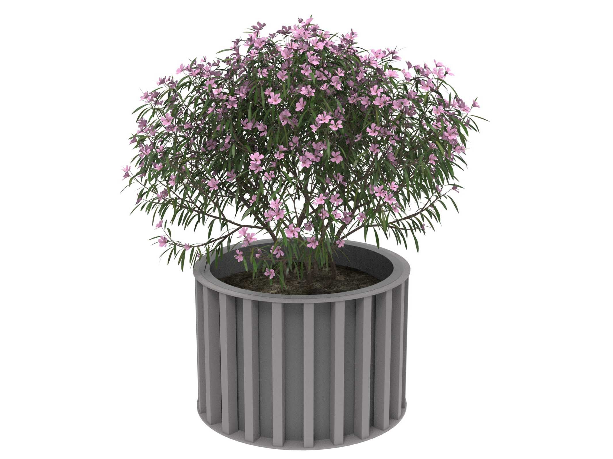 Оцинкованная сталь круглый низкий плантатор Lazzari Динамо ARCH-00115712 - Вид №35