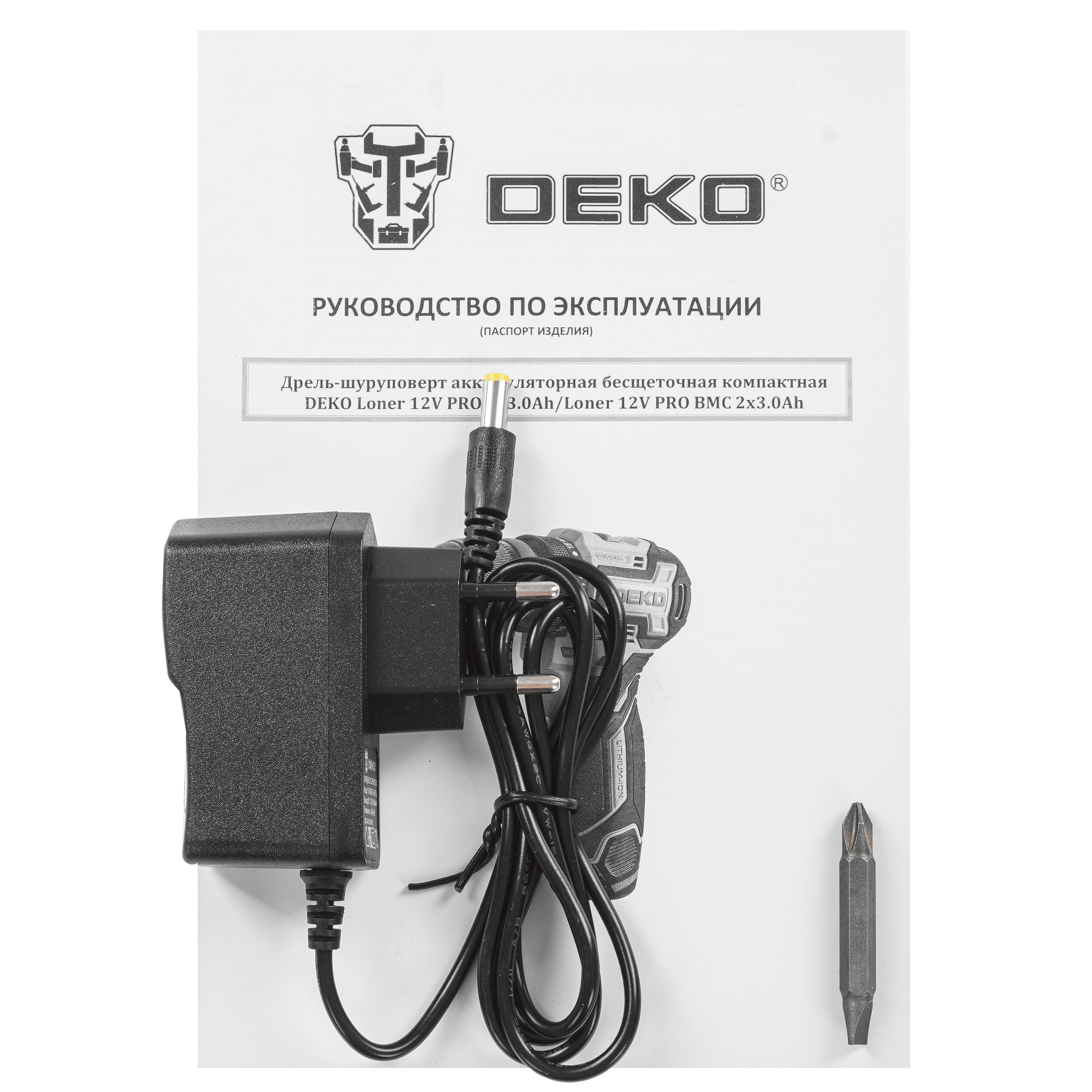 Дрель-шуруповерт DEKO 085-1122 5612372 STDN-0113837 - Вид №6