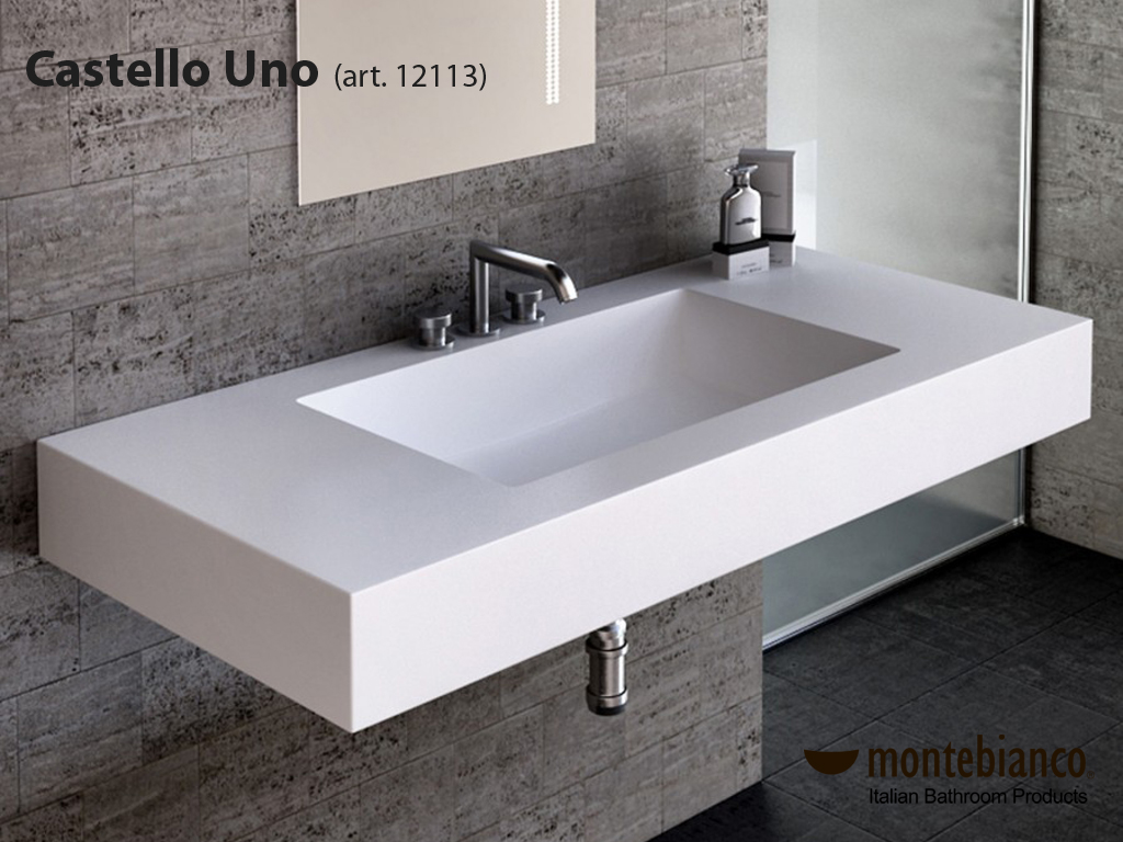 12113 Раковина Montebianco Castello Uno Santreyd  - Вид №8