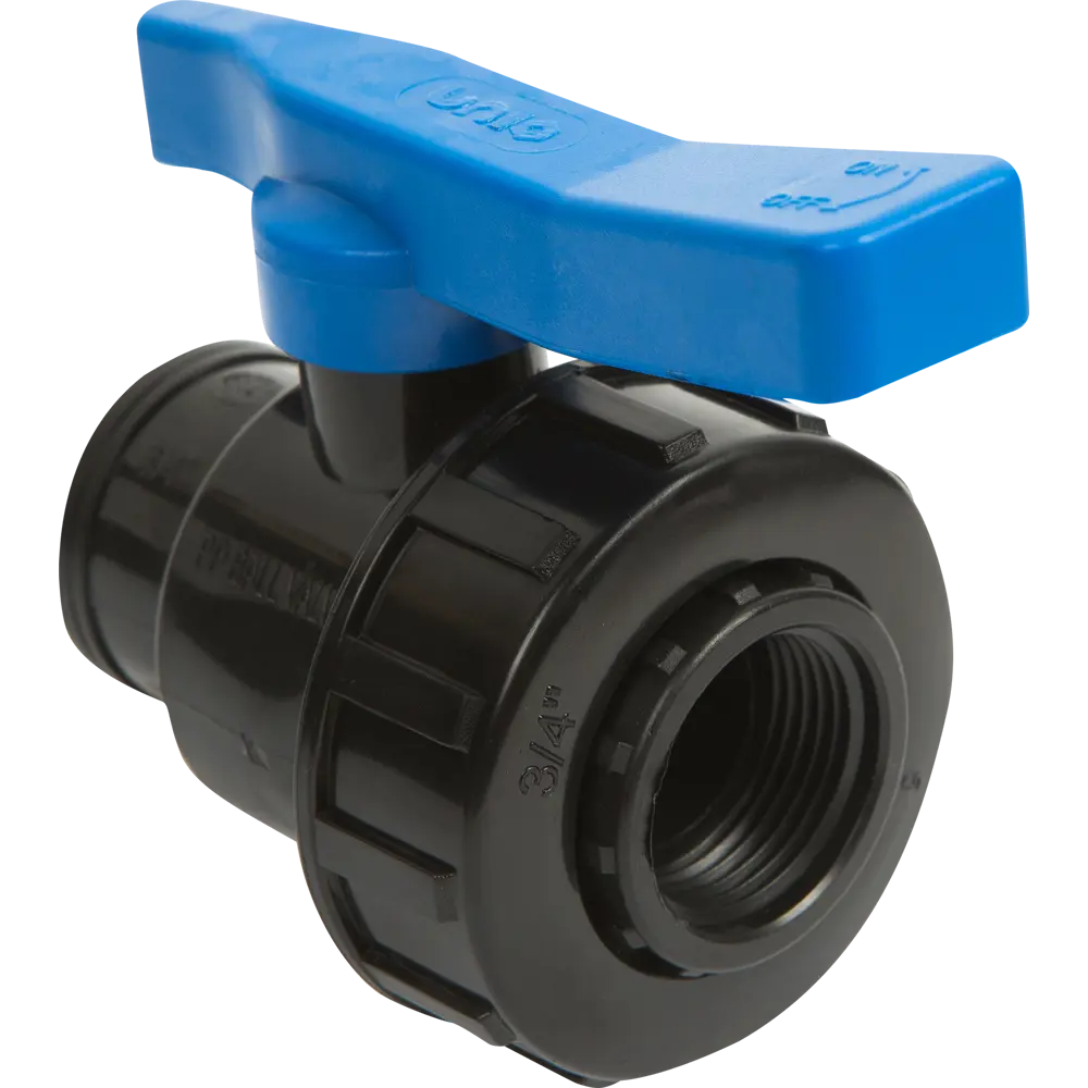 Кран ПНД 3/4"х3/4" внутренняя резьба полиэтилен UNIO STLM-2187131 - Вид №3