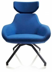 ALMA DESIGN Кресло из ткани с фиксированной или поворотной стальной основой X 2big 2055-2056