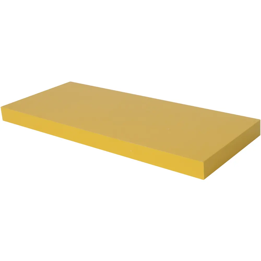 Полка мебельная прямая 60x23.5x3.8 см МДФ цвет жёлтый SPACEO STLM-2073583