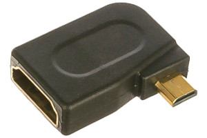 16088875 Угловой горизонтальный переходник HDMI D micro HDMI вилка - HDMI A розетка A7010 30 005 752 Perfeo