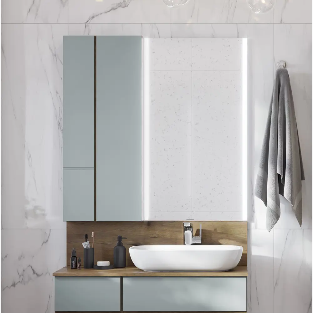 Зеркало Aquaton «Мишель» с подсветкой 57x101 см STLM-2020359