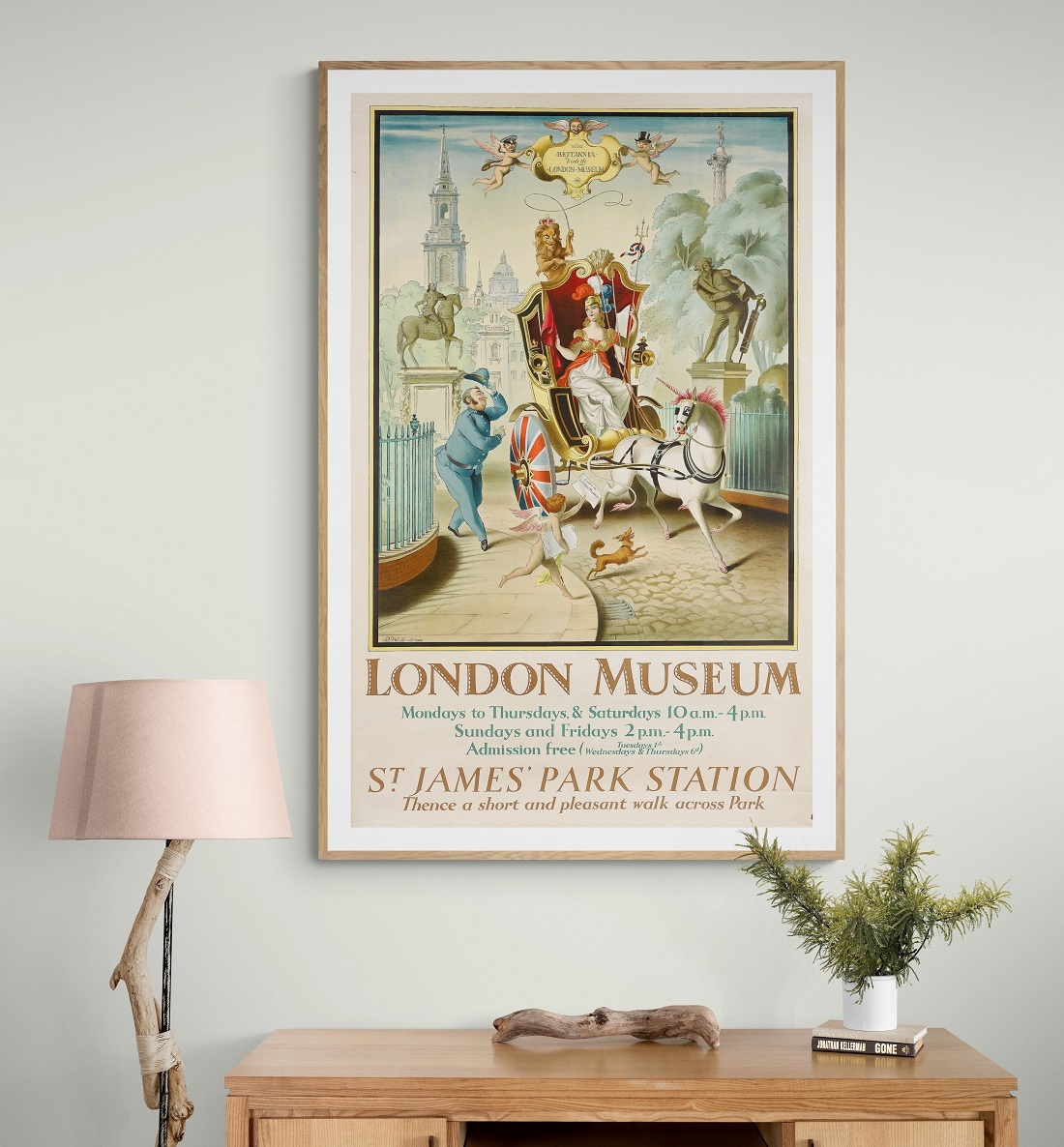 90011979 Плакат Просто Постер Реклама музея истории Лондона 40x50 в подарочном тубусе STLM-0085307 ПРОСТОПОСТЕР