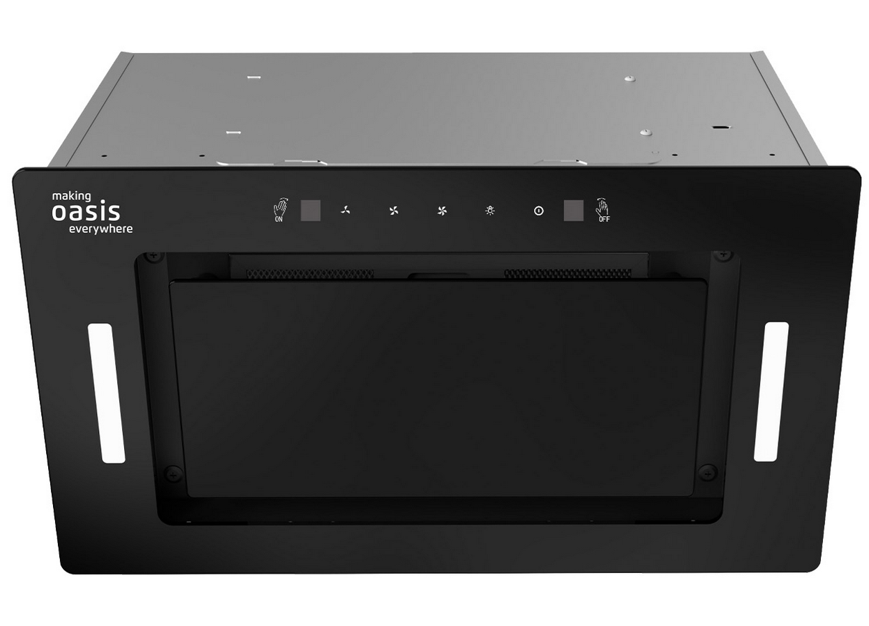 9162403 Вытяжка полновстраиваемая Оasis UD-60BG черный/черный OASIS STDN-0000001 - Вид №1