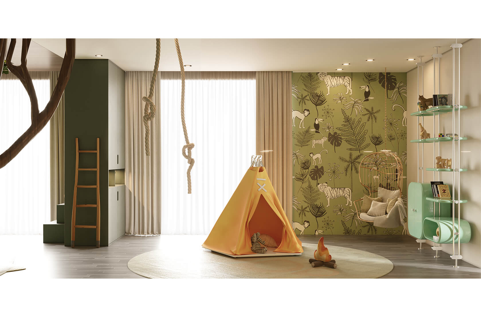 CIST532 Детское подвесное кресло Нодо Circu  - Вид №14