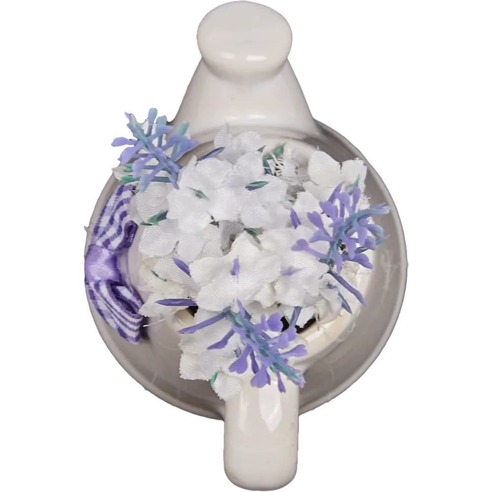 Искусственное растение в керамическом горшке "Чайник" ø6 h10 см Santreyd STLM-2030397 - Вид №1