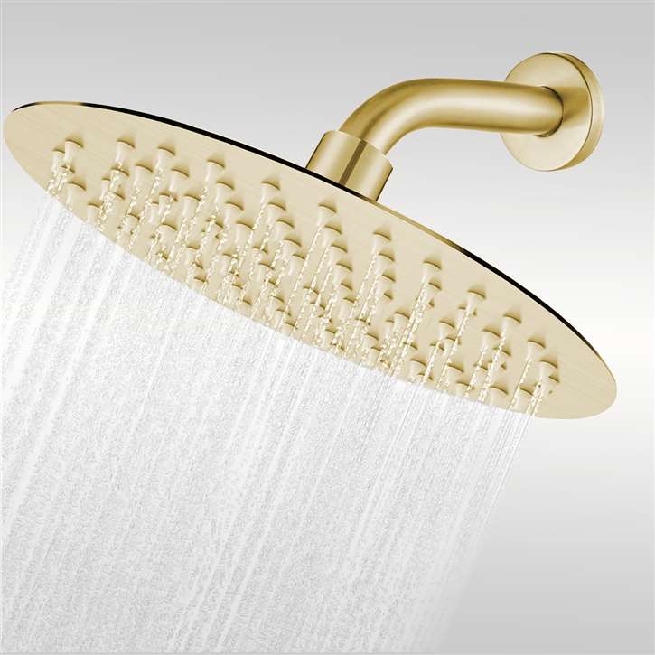 Круглая настенная душевая головка с кронштейном Fontana Showers Luxe Fontaine ARCH-00091302 - Вид №9