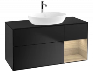 Villeroy&Boch Тумба под раковину Прямоугольная версия FA72PCPD Finion Black Matt Lacquer