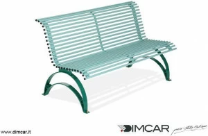 DIMCAR Металлическая скамейка в классическом стиле со спинкой Elite 1116