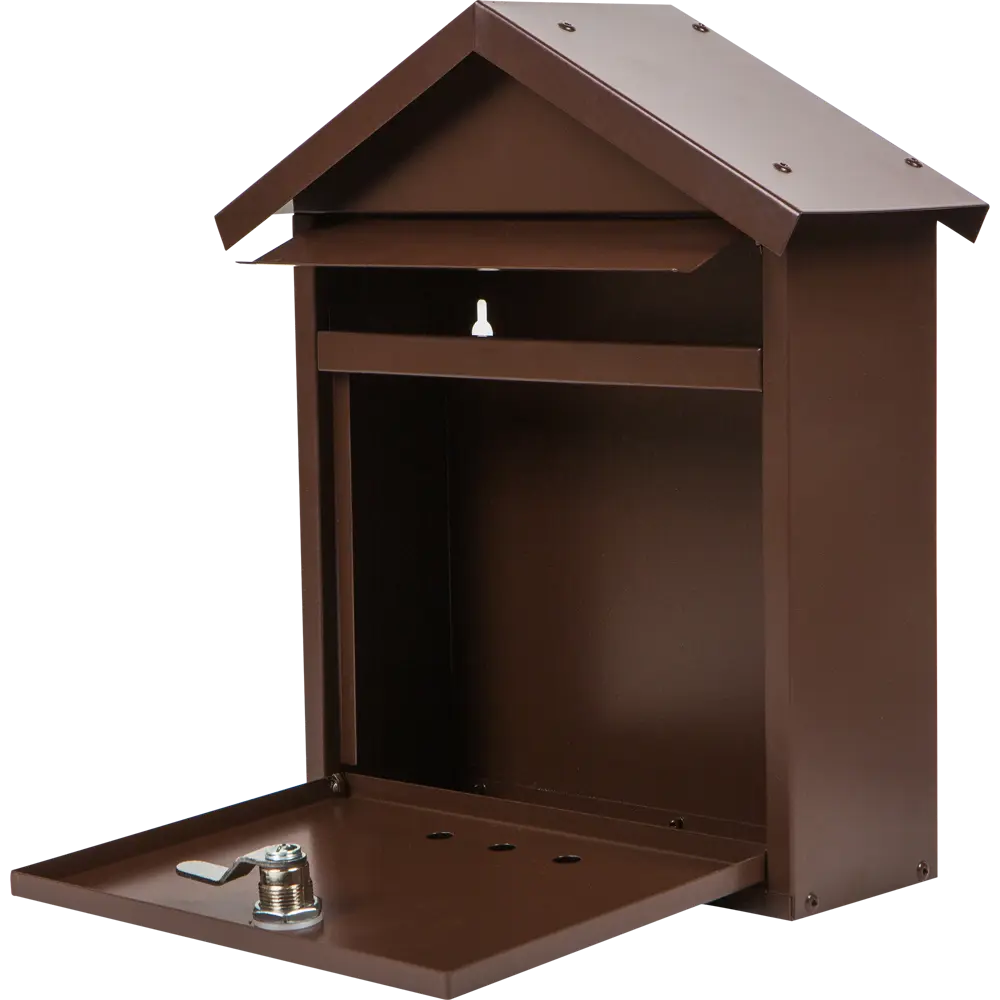 Почтовый ящик «Домик», сталь, цвет коричневый Santreyd STLM-2170827 - Вид №1