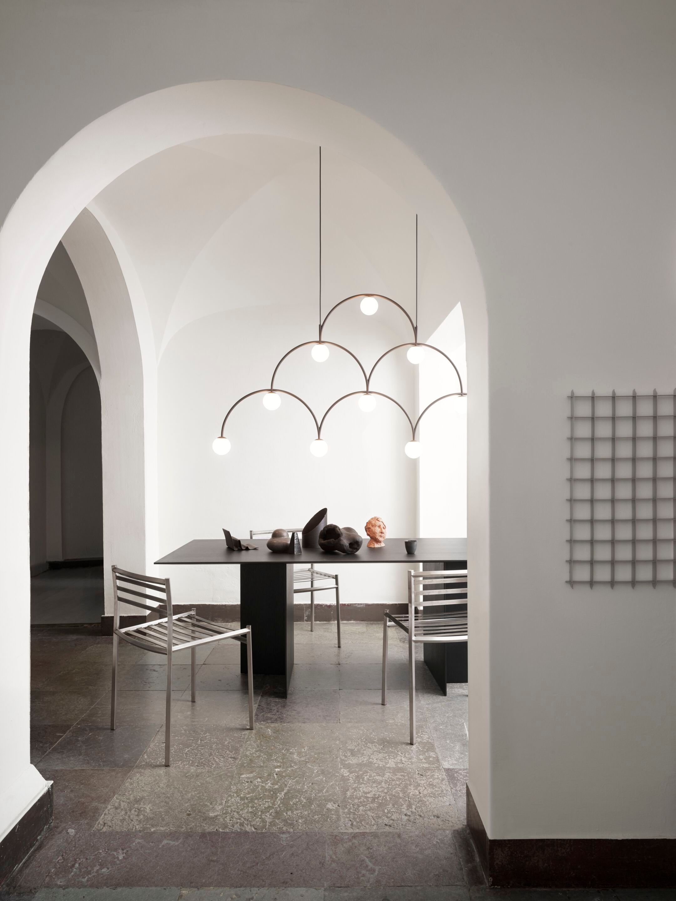 Подвесной светильник из металла и опалового стекла Pholc Bounce ARCH-00059380 - Вид №4