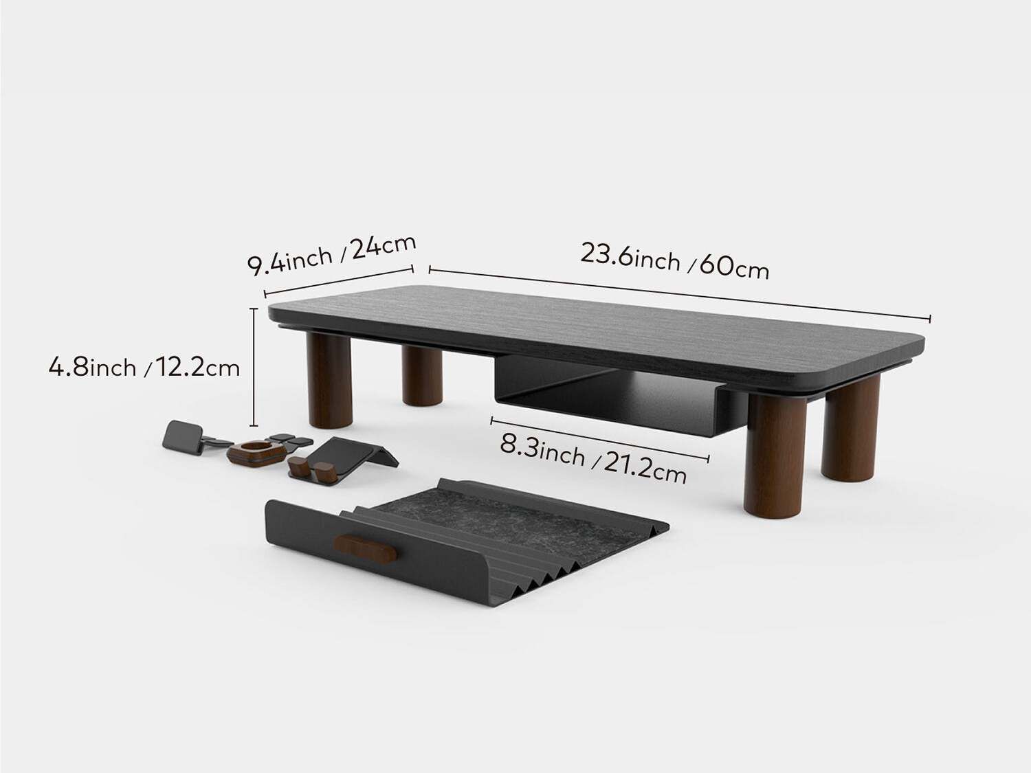 Алюминиевый и деревянный стол Beflo PLATEAU ARCH-00064576 - Вид №16