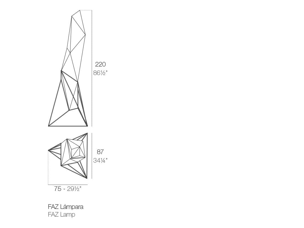 Напольная лампа из полиэтилена с системой RGB Vondom Faz ARCH-00003156 - Вид №2