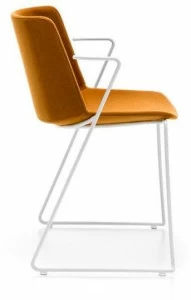 MDF Italia Тканевый стул на санках с подлокотниками Aïku