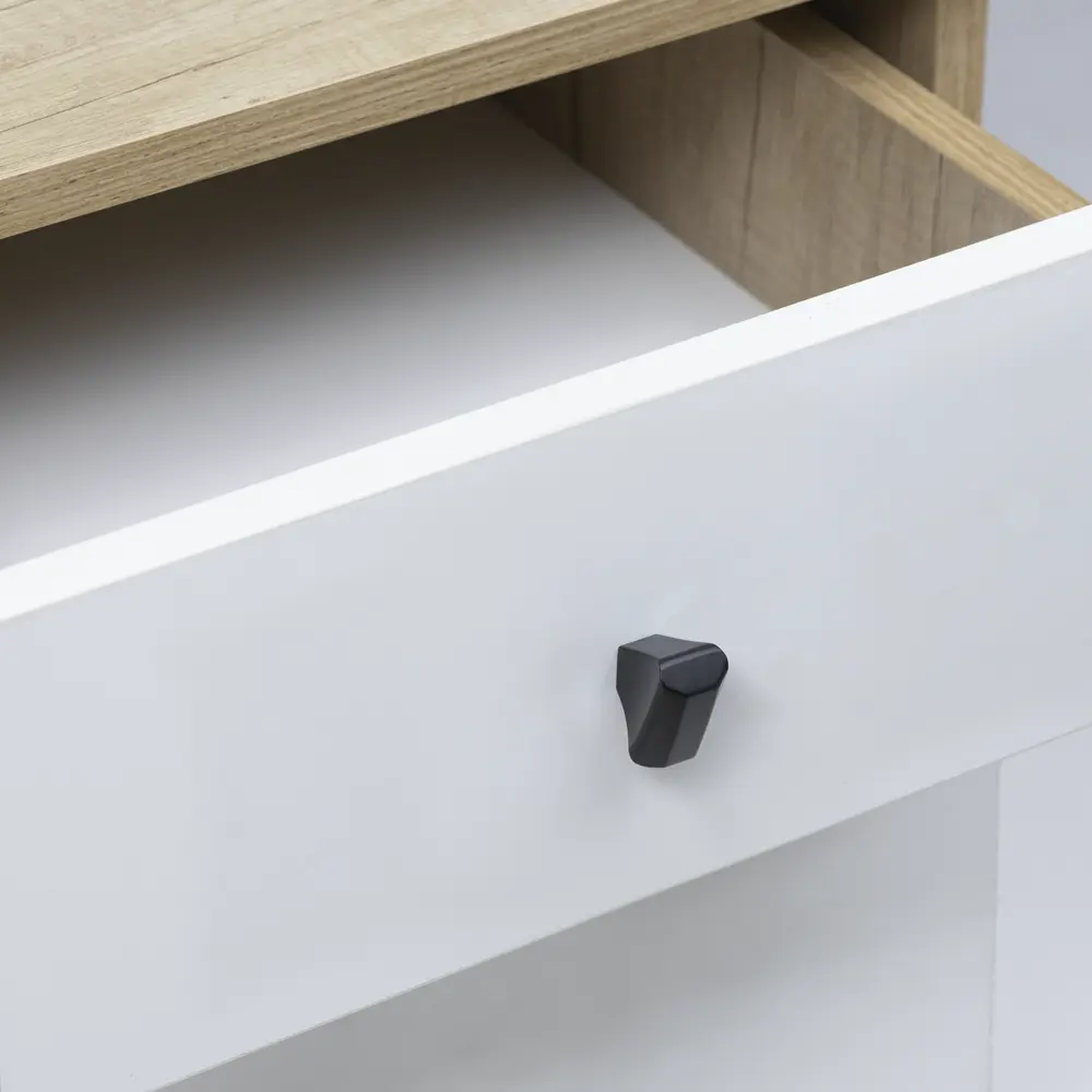 Мебельная ручка-кнопка Kubic цвет черная AKS STLM-2080848 - Вид №6