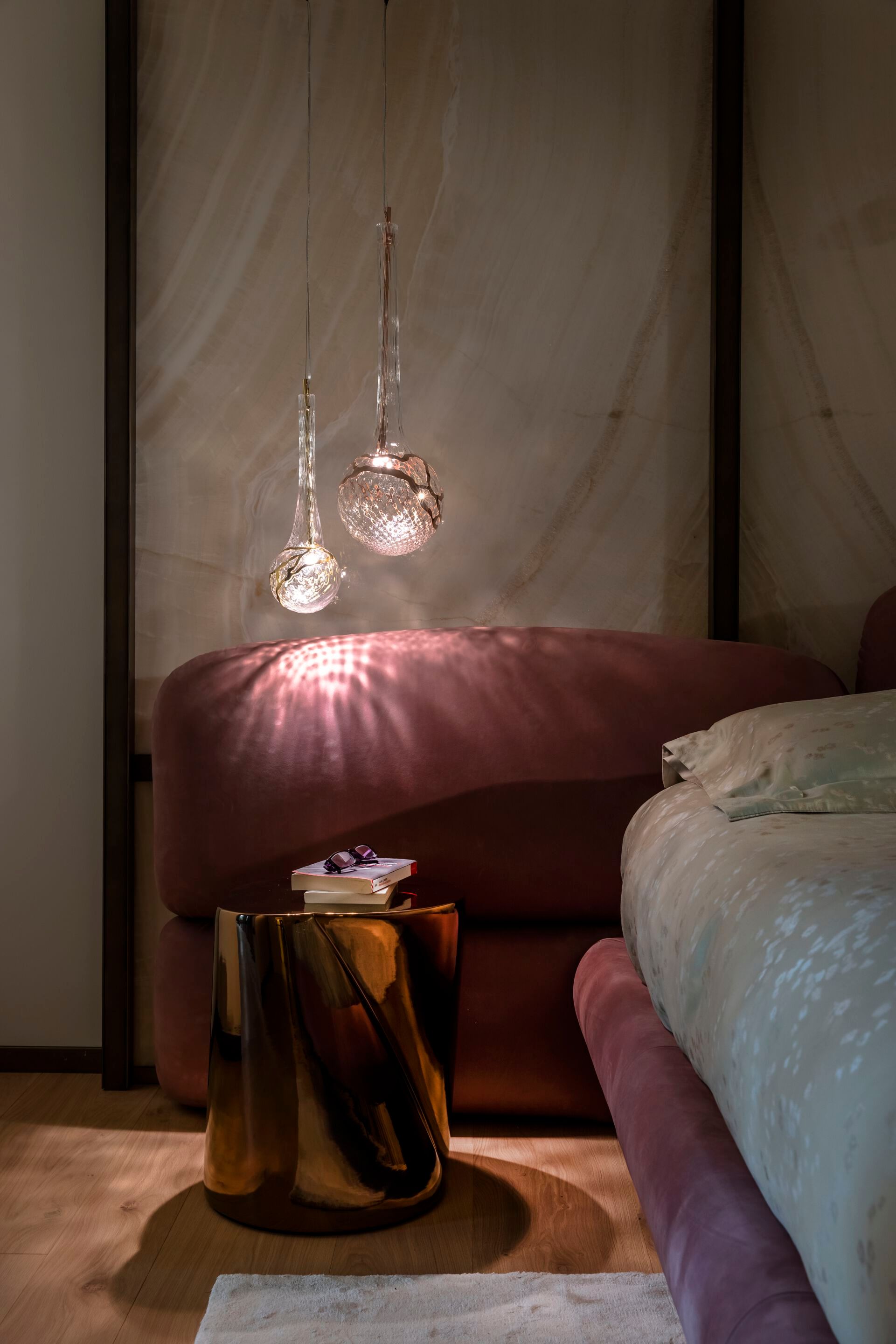 Люстра из дутого стекла Patrizia Volpato лунные капли ARCH-00023222 - Вид №1