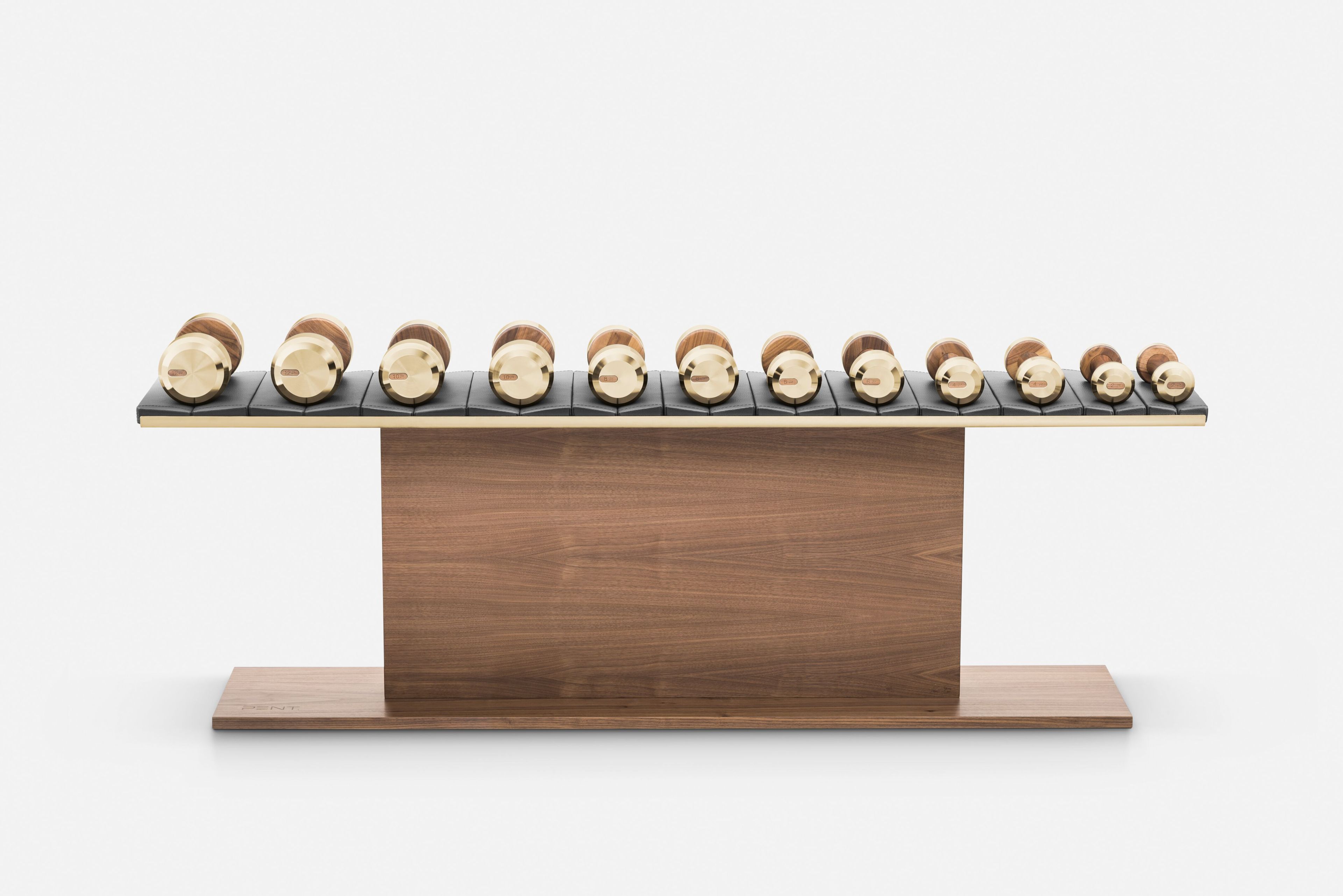 Набор гантелей из нержавеющей стали и дерева PENT Colmia ARCH-00081984 - Вид №2