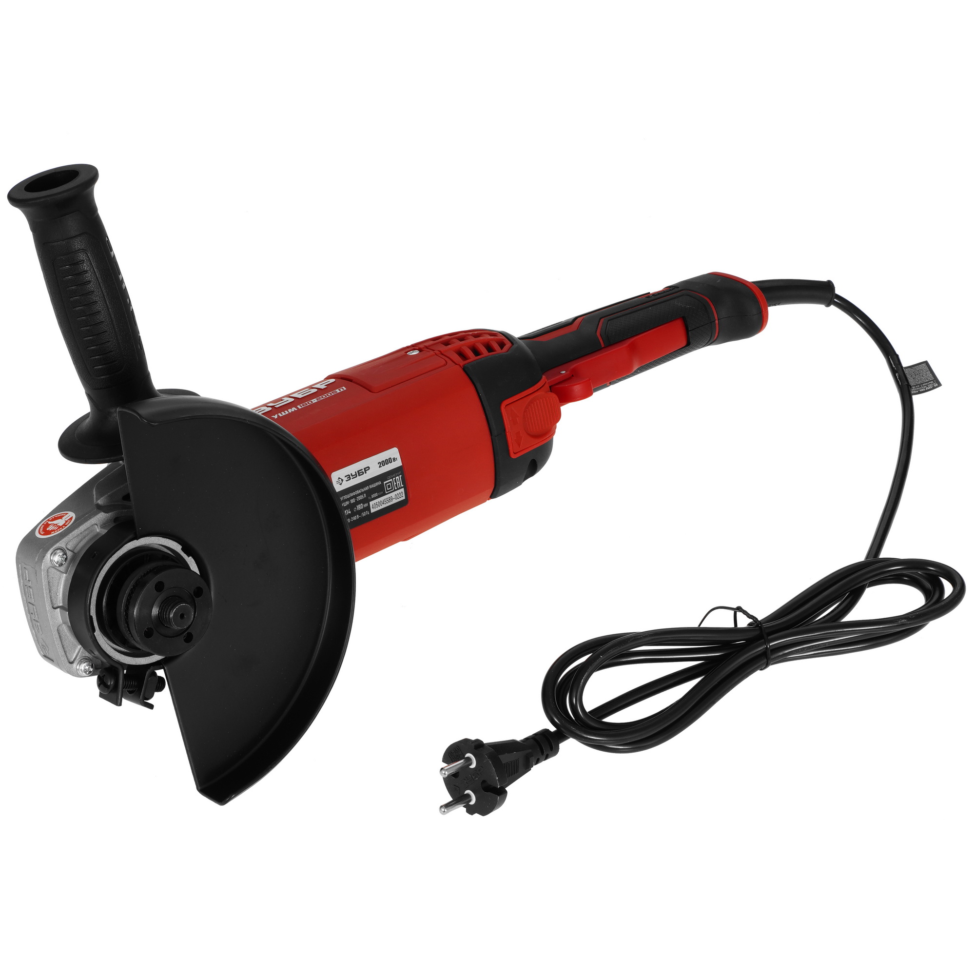 Углошлифовальная машина (УШМ) Зубр УШМ-180-2005 П 9963646 STDN-0108302 - Вид №6