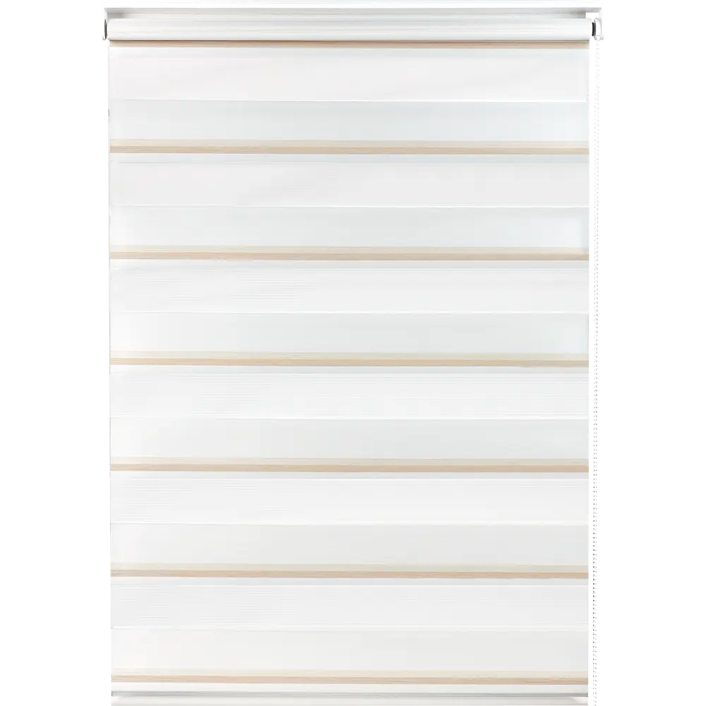 Штора рулонная день-ночь Лечче 100x160 см бежево-молочная MIAMOZA STLM-2048897