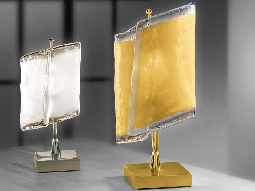 Стеклянная светодиодная настольная лампа Cremasco Illuminazione световые работы ARCH-00050887