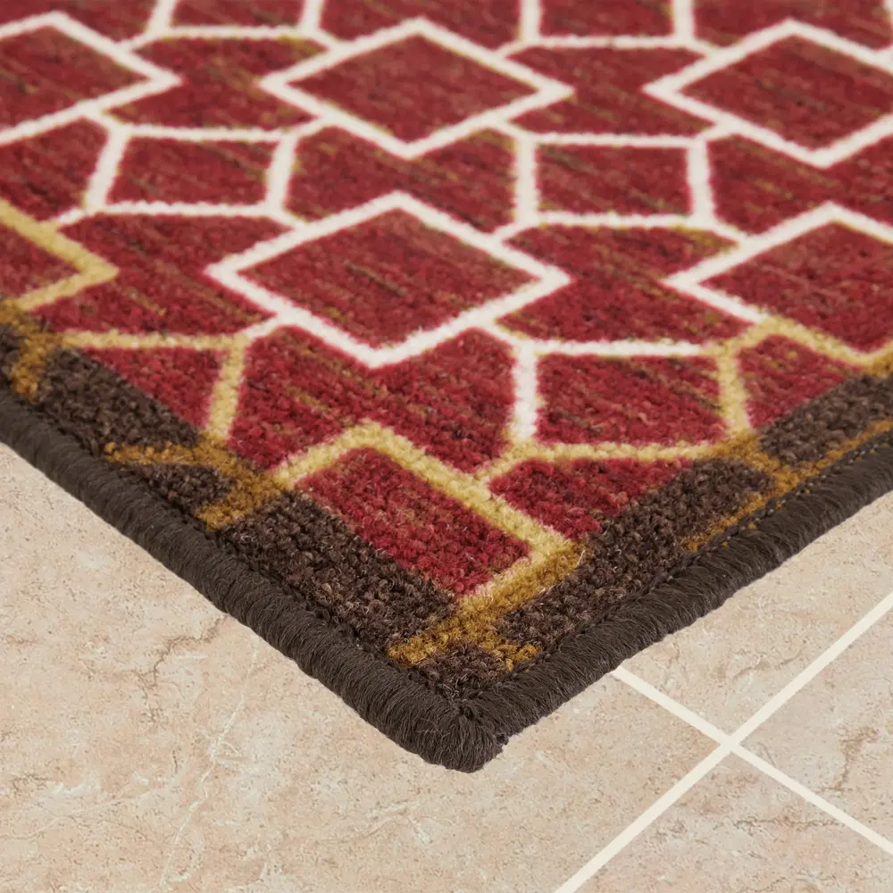 Коврик Ctim Стелла 40x60 см нейлон цвет красный STLM-2103431 - Вид №1