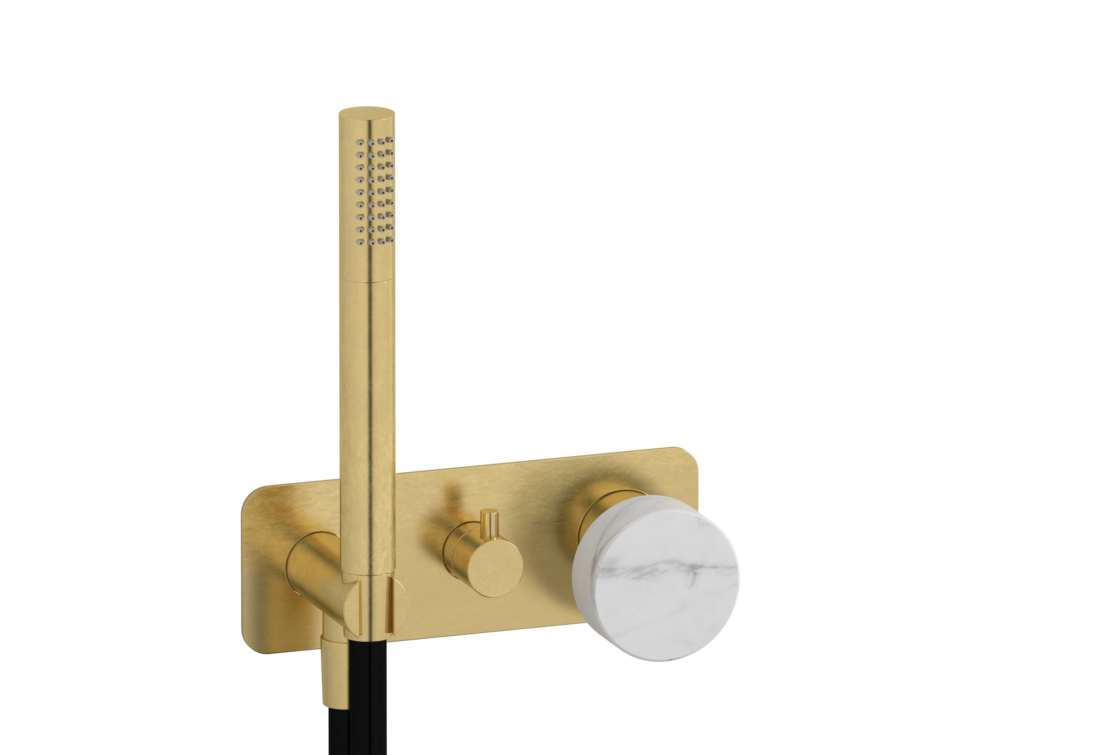 Мраморный встраиваемый смеситель для душа с ручным душем IB мрамор + мрамор Elle ARCH-00137390 - Вид №9