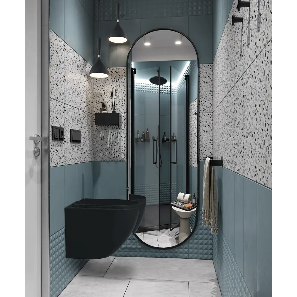 Плитка настенная Culto Asana Terrazo 20x40 см 1.2 м² камень цвет серый STLM-2075721 - Вид №5