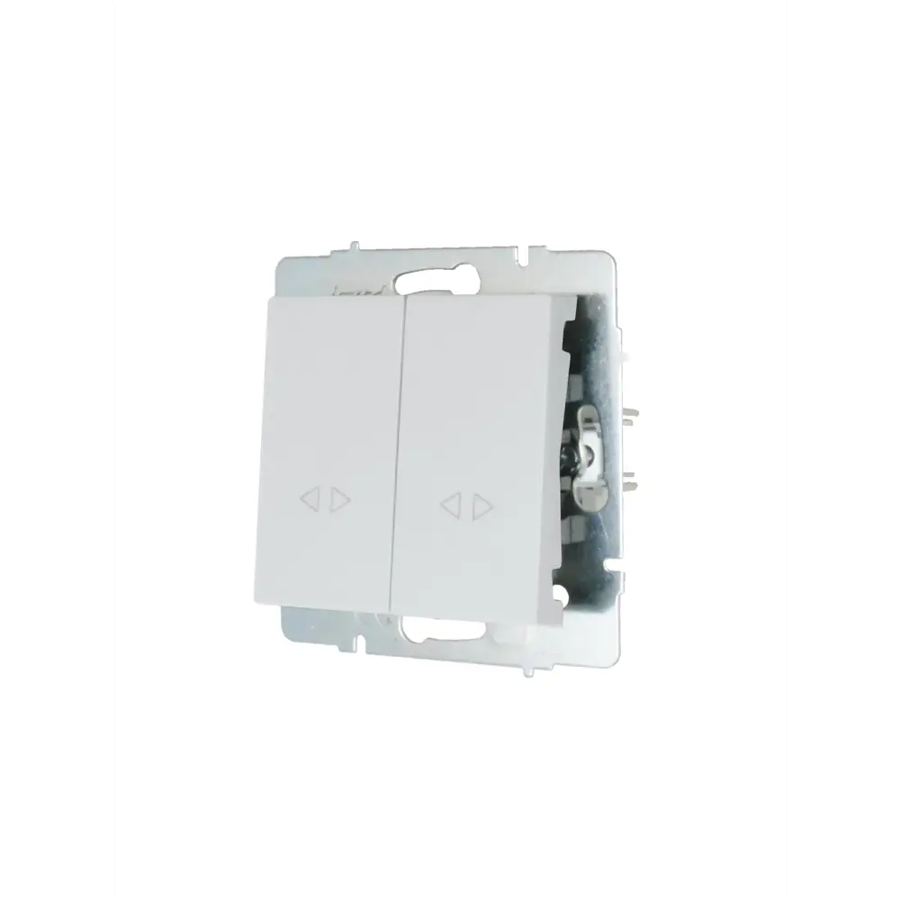 Выключатель перекрестный встраиваемый Lezard Vesna 2 клавиши цвет белый STLM-2201462 - Вид №1