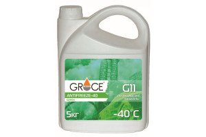 16162860 Охлаждающая жидкость ANTIFREEZE -40 G11 green 5 кг GRACE