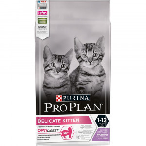 ПР0035304 Корм для котят с чувствительным пищеварением или с особыми предпочтениями в еде, индейка сух. 1,5 кг Pro Plan