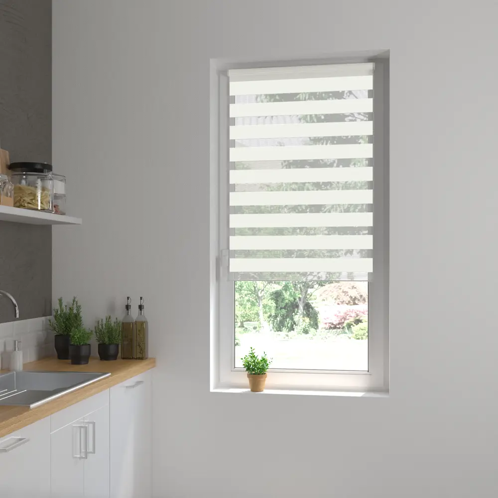 Штора рулонная день-ночь Inspire Peter 55x160 см белая White 0 STLM-2034878 - Вид №10